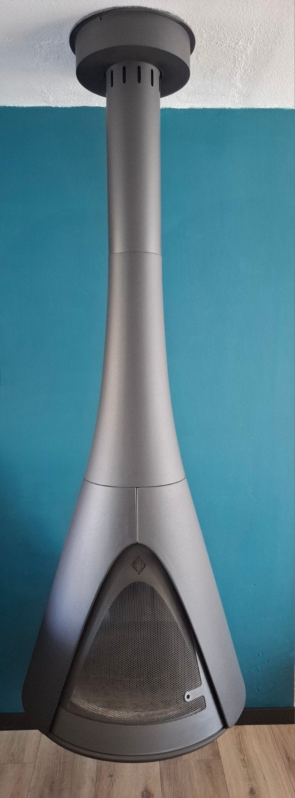 Harrie Leenders Pharos Interior Hangende Houthaard, Huis en Inrichting, Ophalen, Gebruikt, Hangende haard, Houthaard