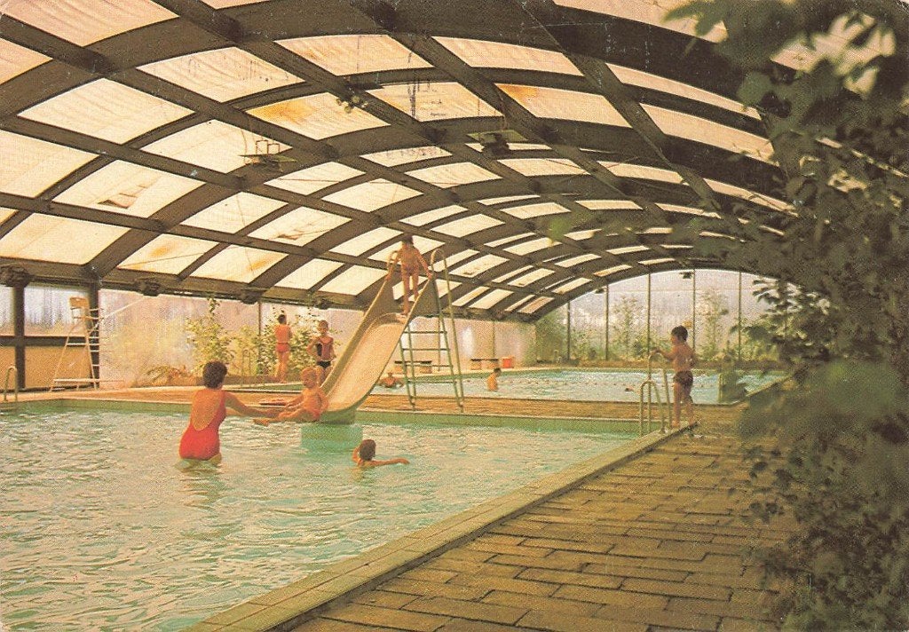 Sporthuis Centrum Bungalowpark Het Meerdal, America, Ophalen of Verzenden, 1960 tot 1980, Gelopen, Limburg