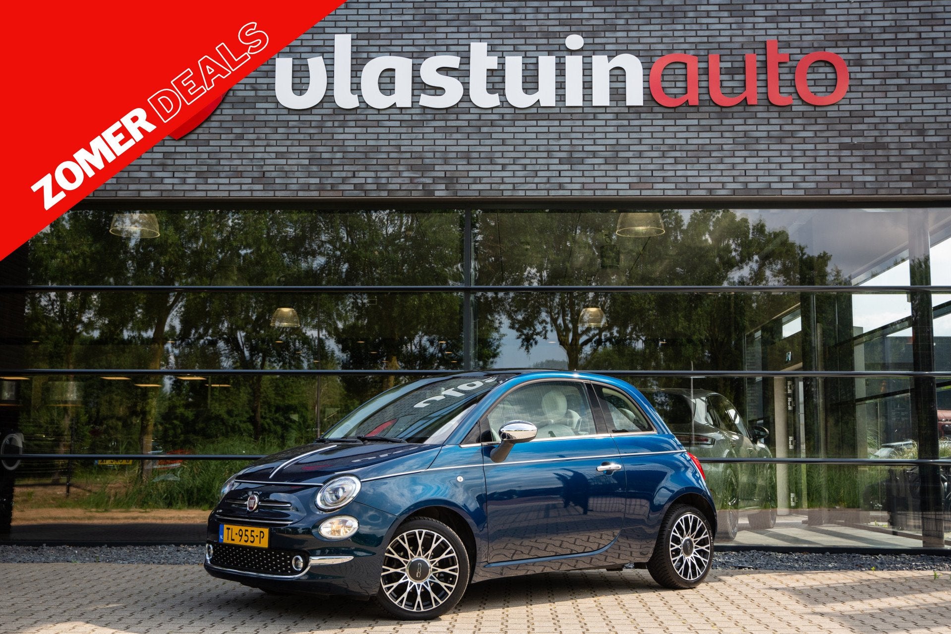 Fiat 500 0.9 TwinAir Turbo Collezione , Panoramadak, Navigat, Auto's, Fiat, Voorwielaandrijving, Stof, Gebruikt, 905 kg