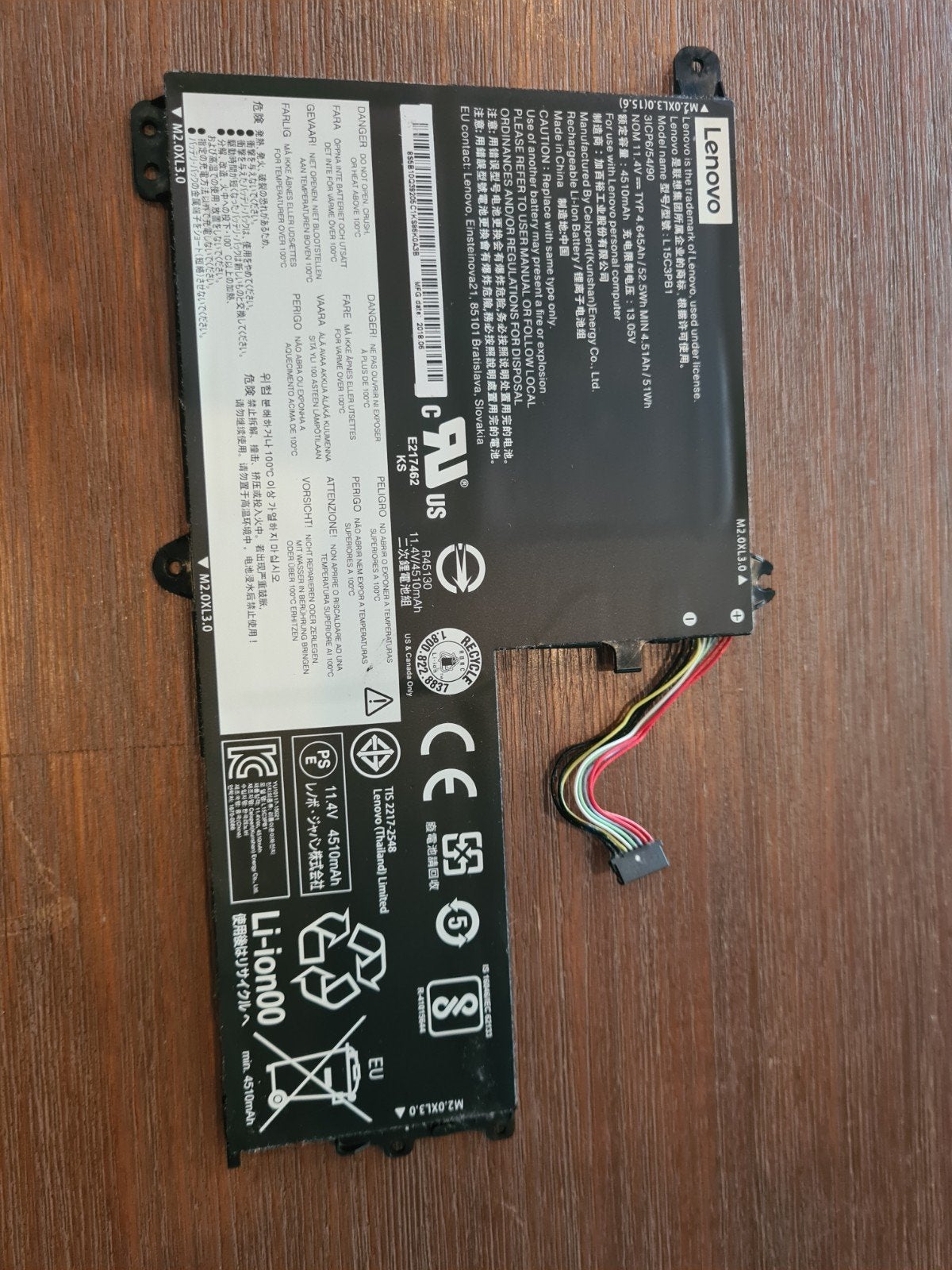 Lenovo L15C3PB1 Laptop Batterij - 11.4V 4510mAh, Ophalen of Verzenden