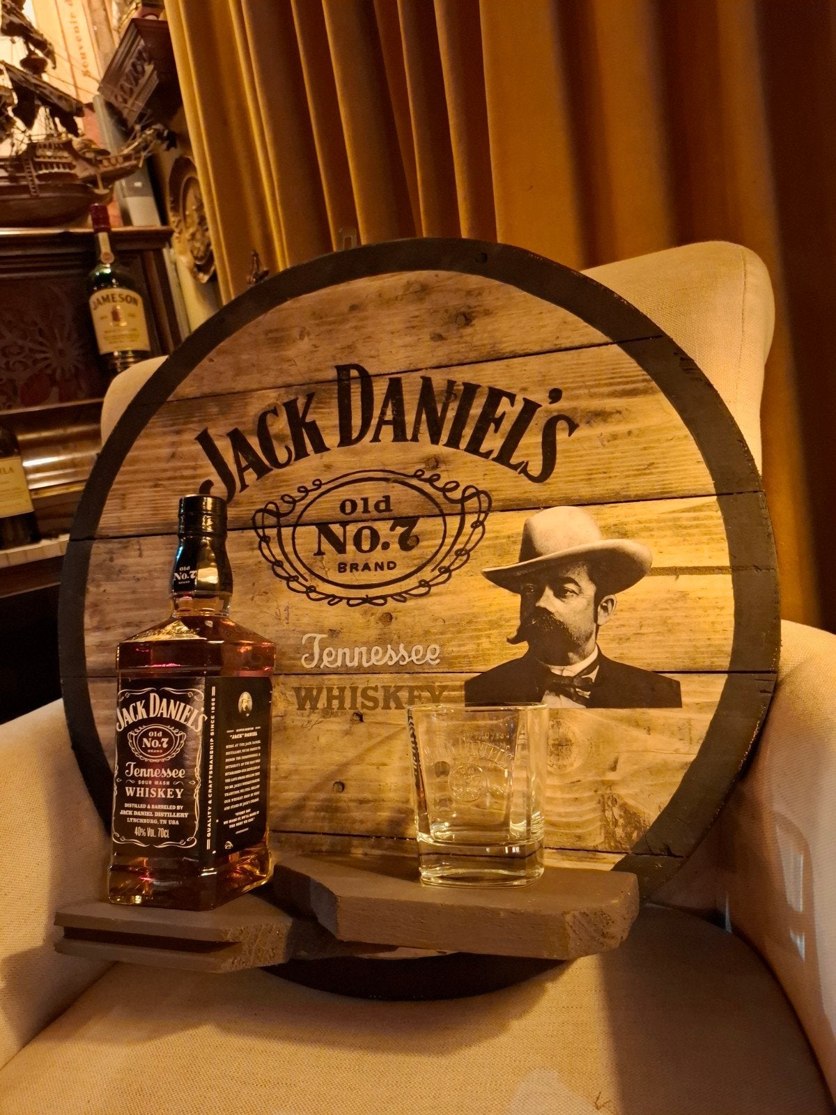 bar mancave whiskey wand deco jack daniels, Ophalen of Verzenden, Nieuw
