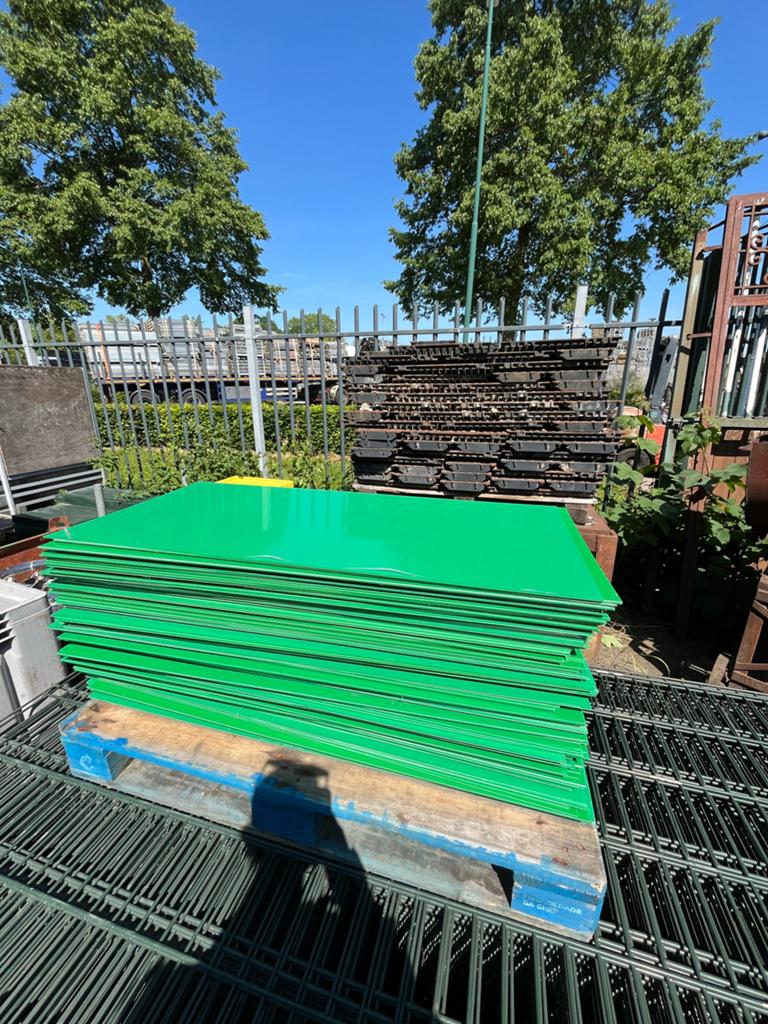 Groene HPL platen - Diverse afmetingen beschikbaar, Ophalen, Gebruikt, HPL, Minder dan 20 mm