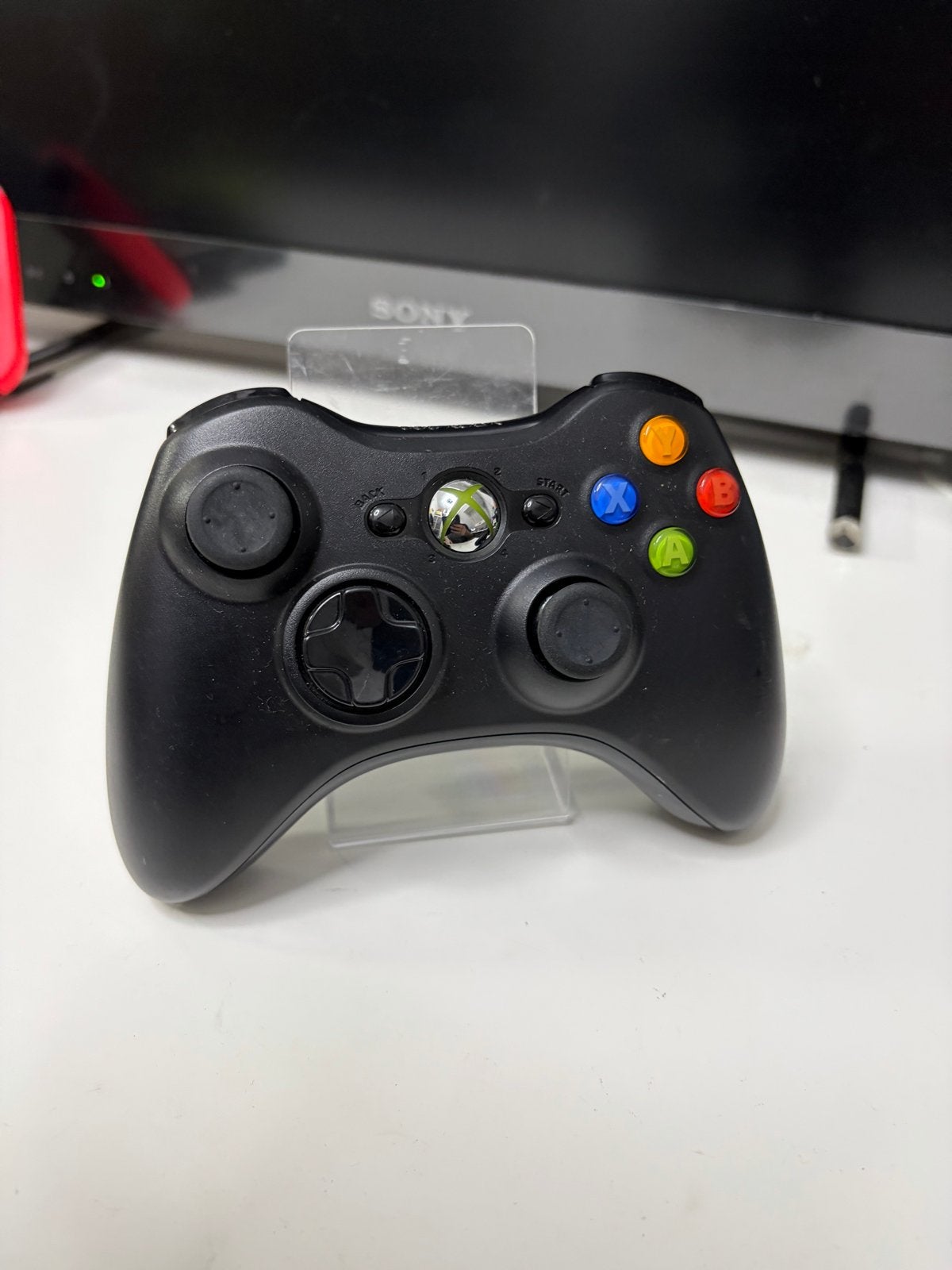 Xbox 360 Controller Draadloos Zwart - Gebruikt, Spelcomputers en Games, Gebruikt, Ophalen of Verzenden, Xbox 360, Xbox