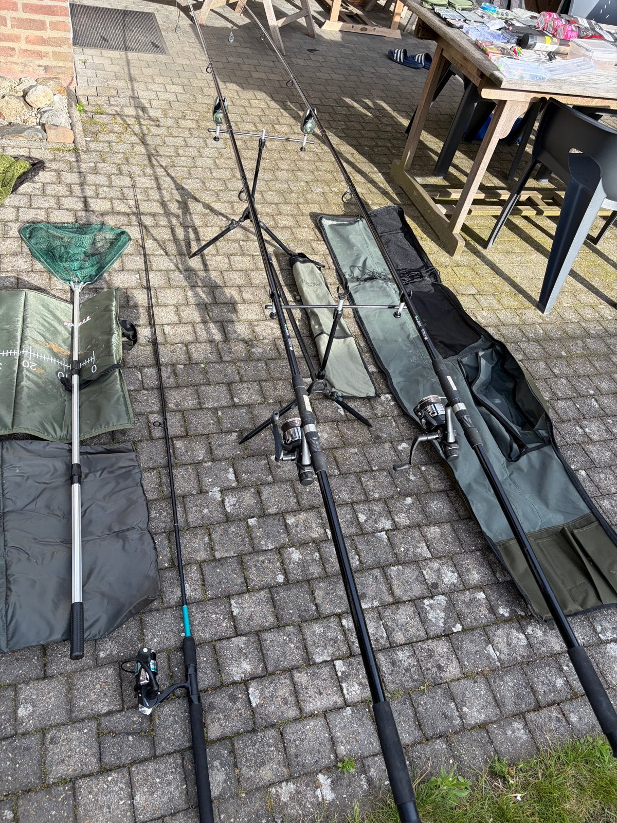 Karperhengels+accessoires! En roofvishengel+accessoires!, Watersport en Boten, Hengelsport | Algemeen, Ophalen, Gebruikt, Overige typen