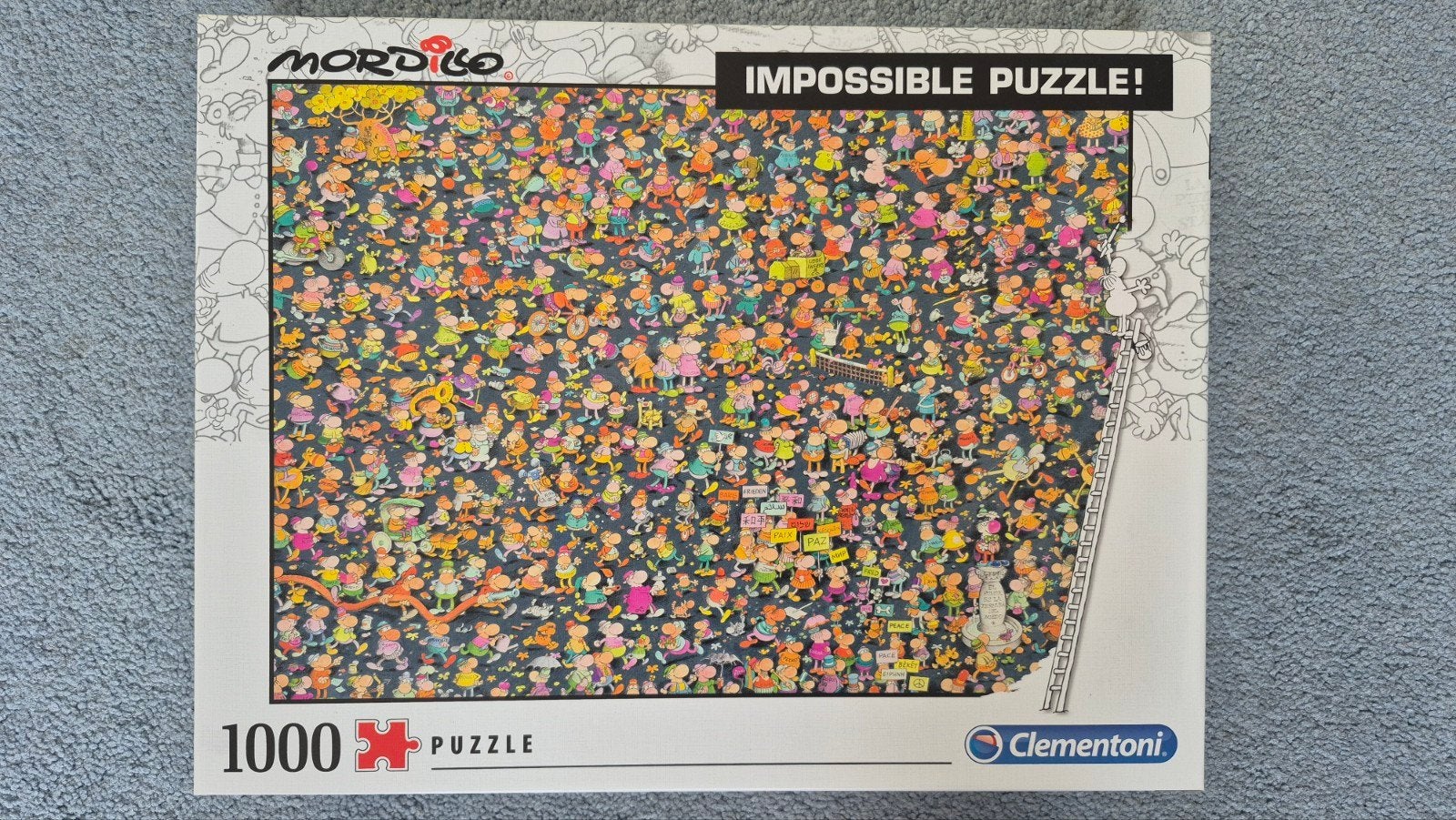 Mordillo Impossible Puzzle 1000 stukjes - Zo goed als nieuw, Ophalen of Verzenden, 500 t/m 1500 stukjes, Zo goed als nieuw, Legpuzzel