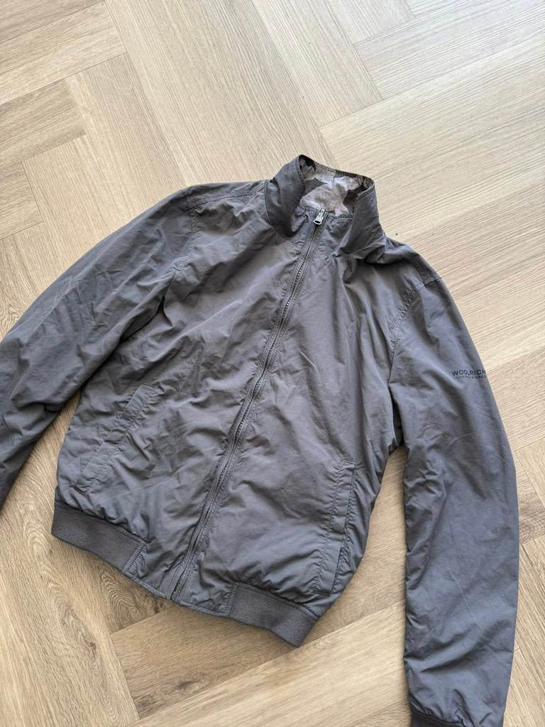 Woolrich reversible jacket “camo / grey” XS/S, Ophalen of Verzenden, Zo goed als nieuw, Maat 46 (S) of kleiner, Grijs