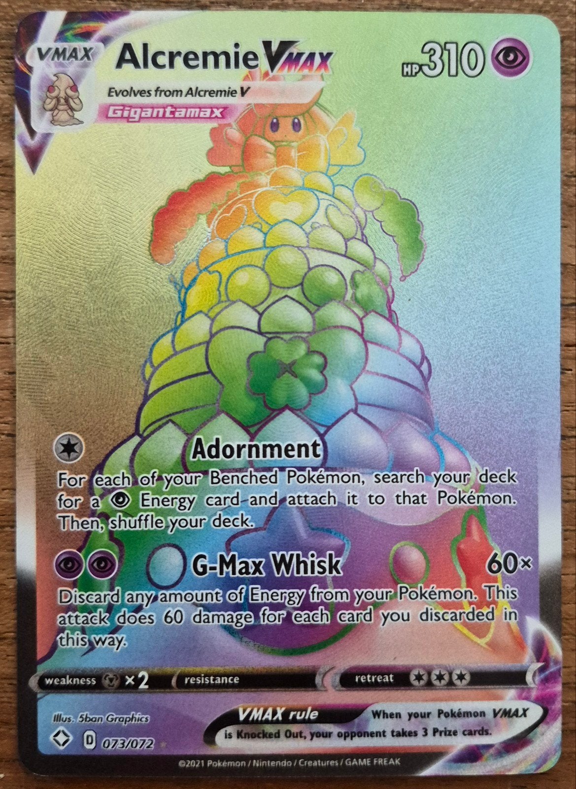 Alcremie VMAX 073/072 – Shining Fates (2021), Verzenden, Zo goed als nieuw, Losse kaart