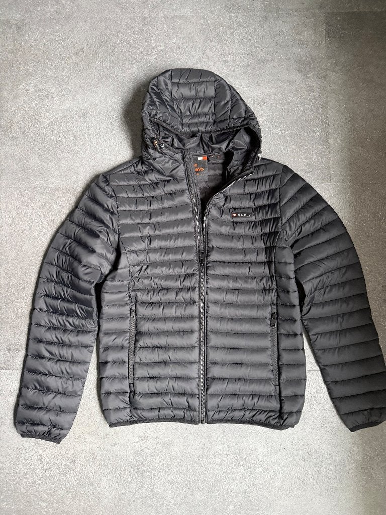 Superdry Fuji Lite Hooded Jack, zwart, small, nieuw, Kleding | Heren, Jassen | Winter, Zwart, Nieuw, Ophalen of Verzenden, Maat 46 (S) of kleiner