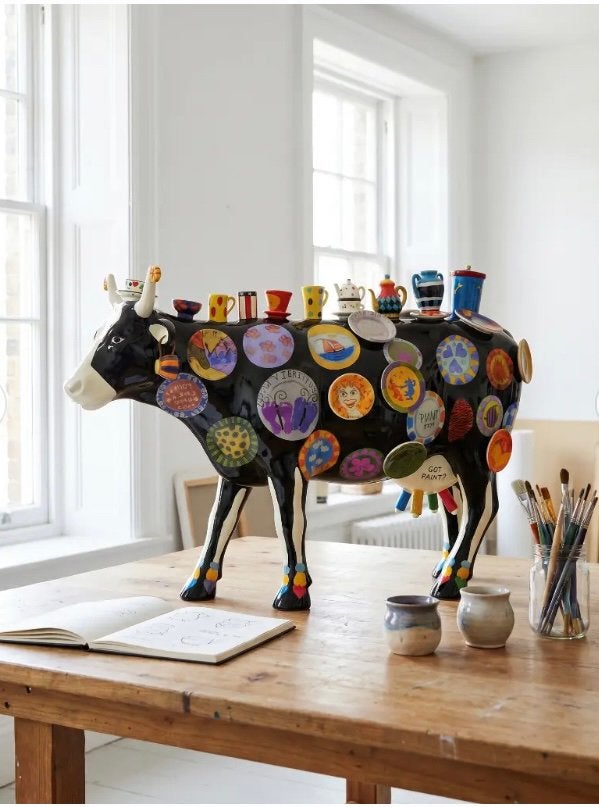 Nieuw Cow Parade koe The Moo Potter (XL) gratis verzending., Ophalen of Verzenden, Beeld