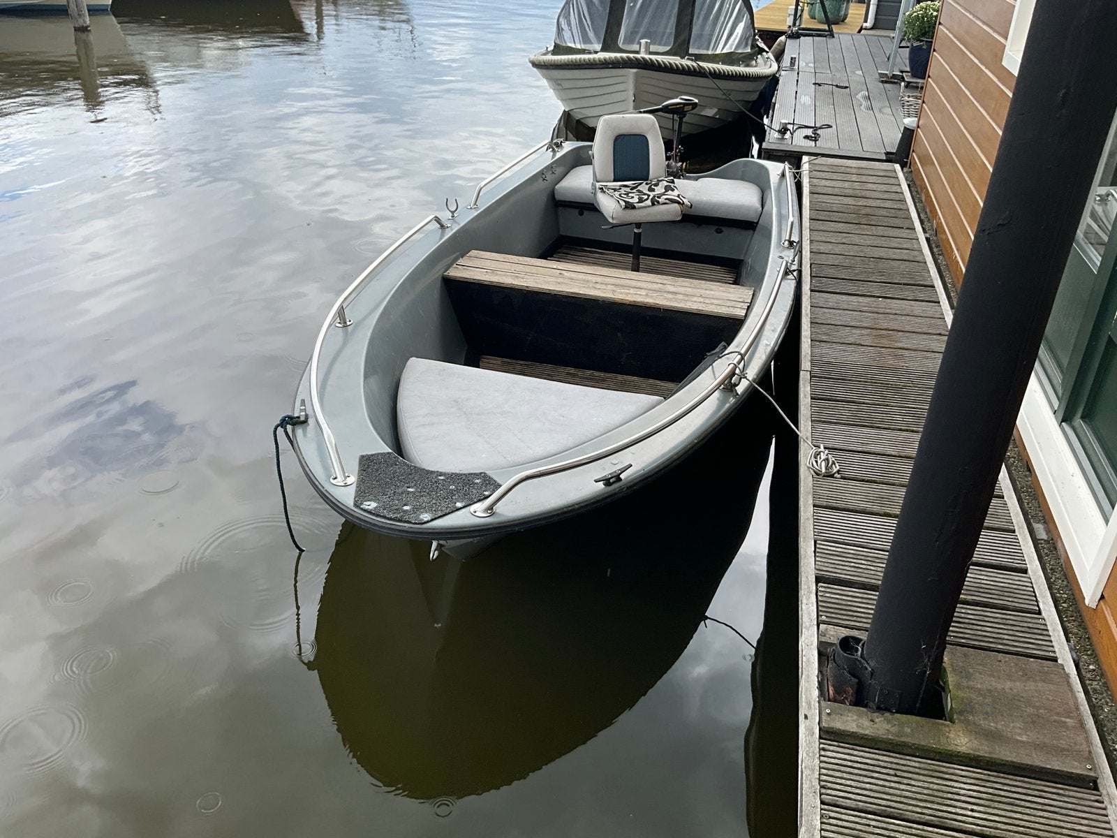 Polyester bootje, L4 m, B1,5 m, zonder motor., Ophalen, Overige merken, Gebruikt, 4 m