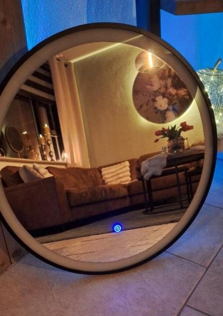 LED Spiegel Rond 60 cm met Verlichting, Ophalen, Rond, Nieuw, Minder dan 100 cm