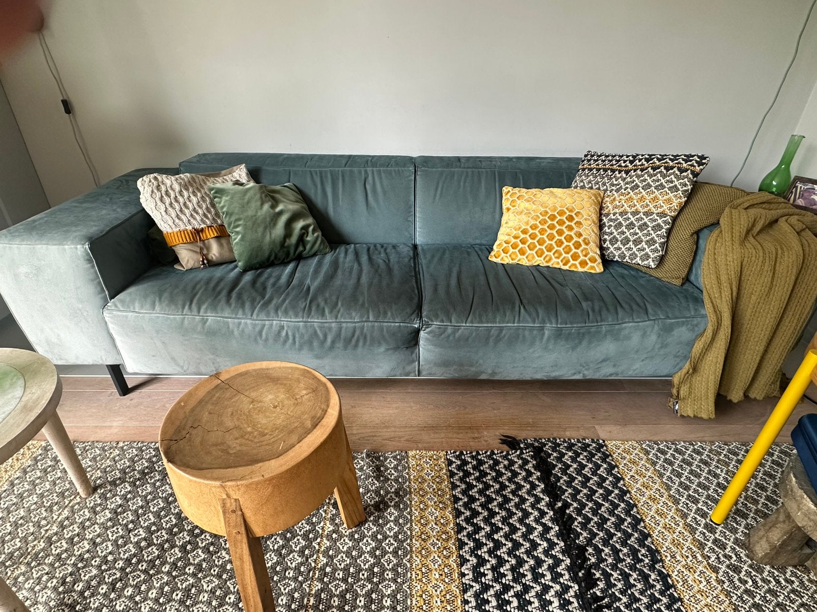 3 zits bank en love seat eijerkamp, Ophalen, Gebruikt