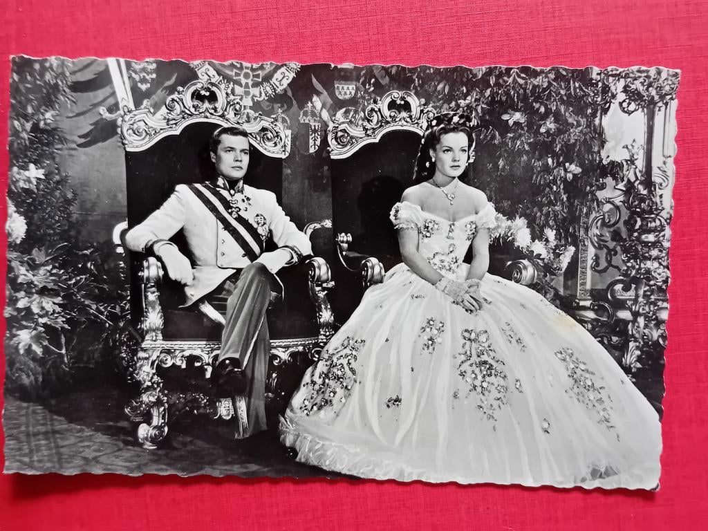 Ansichtkaart Romy Schneider Karlheinz Böhm, Ophalen of Verzenden, Foto of Kaart