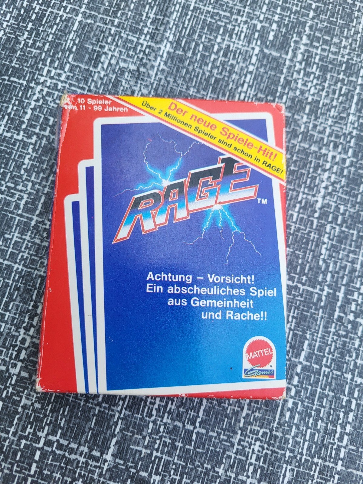 Rage Kaartspel - Compleet en Duitstalig, Vijf spelers of meer, Ophalen of Verzenden, Gebruikt, Mattel Games