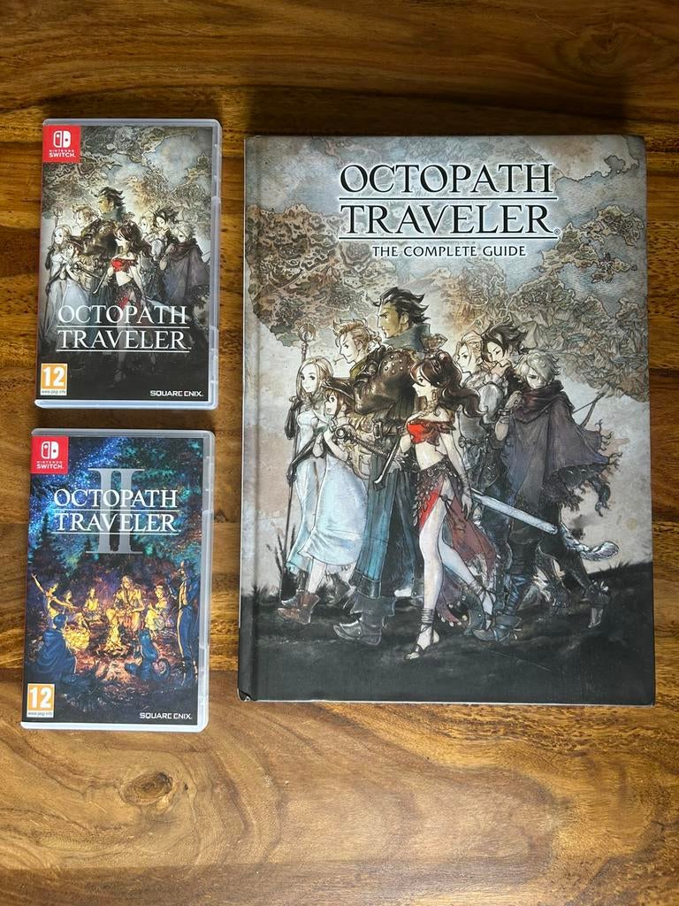 Octopath traveler 1 en 2 plus guidebook, Avontuur en Actie, 1 speler, Ophalen of Verzenden, Zo goed als nieuw