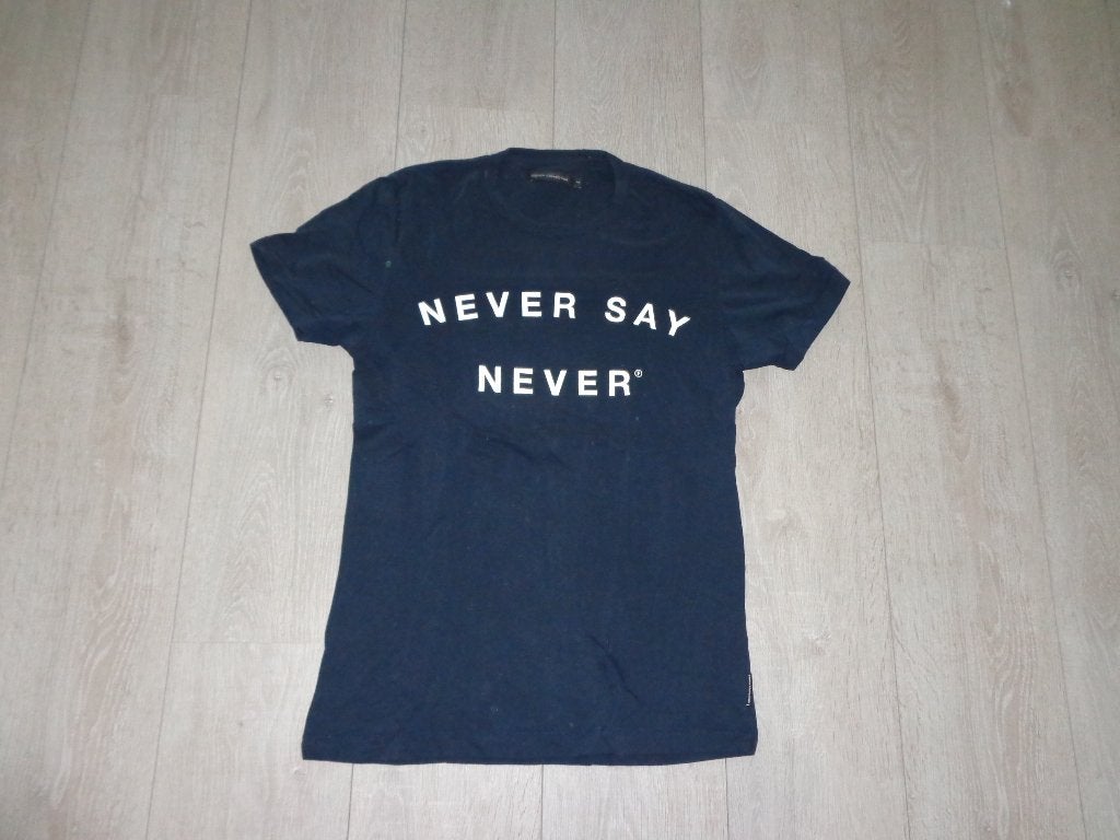 donkerblauwe herent-shirt van FRENCH CONNECTION, maat M, Ophalen of Verzenden, Gedragen, Maat 48/50 (M), Blauw