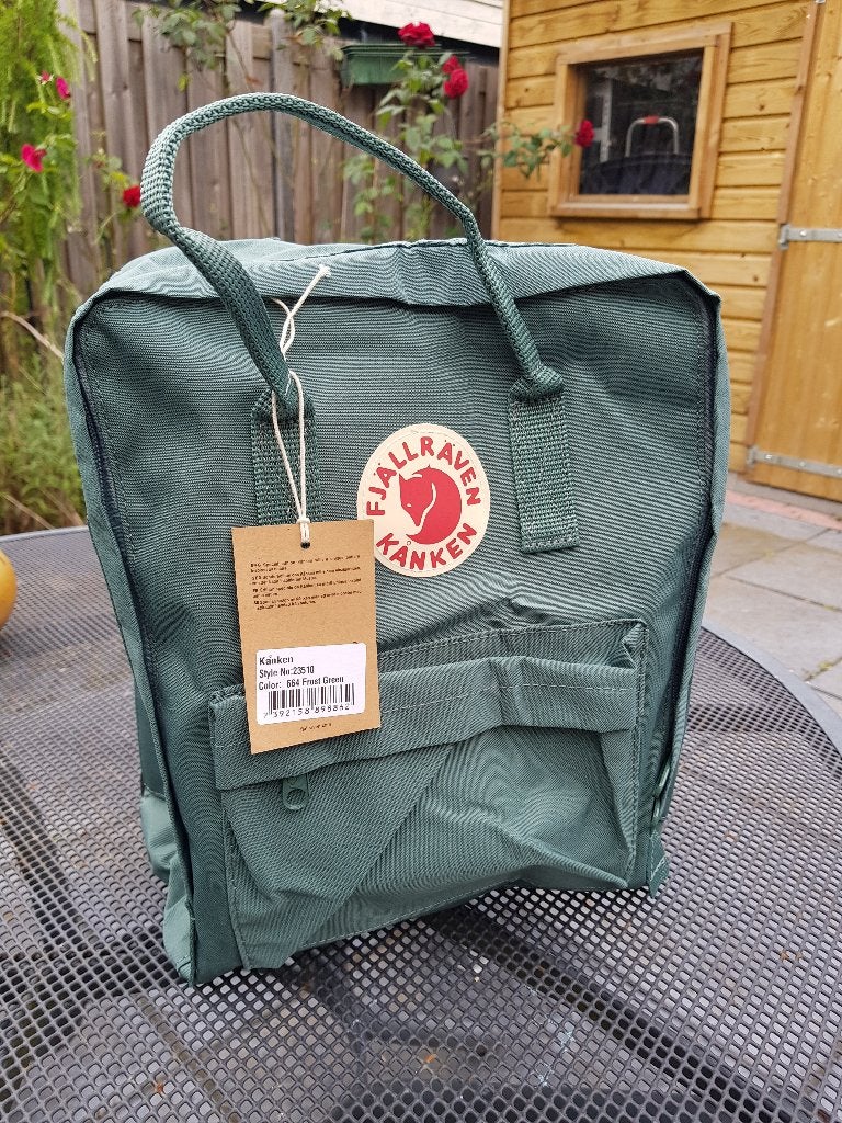 Fjällräven Kånken Unisex Rugzak - Frost green, Ophalen of Verzenden, Nieuw, Overige merken