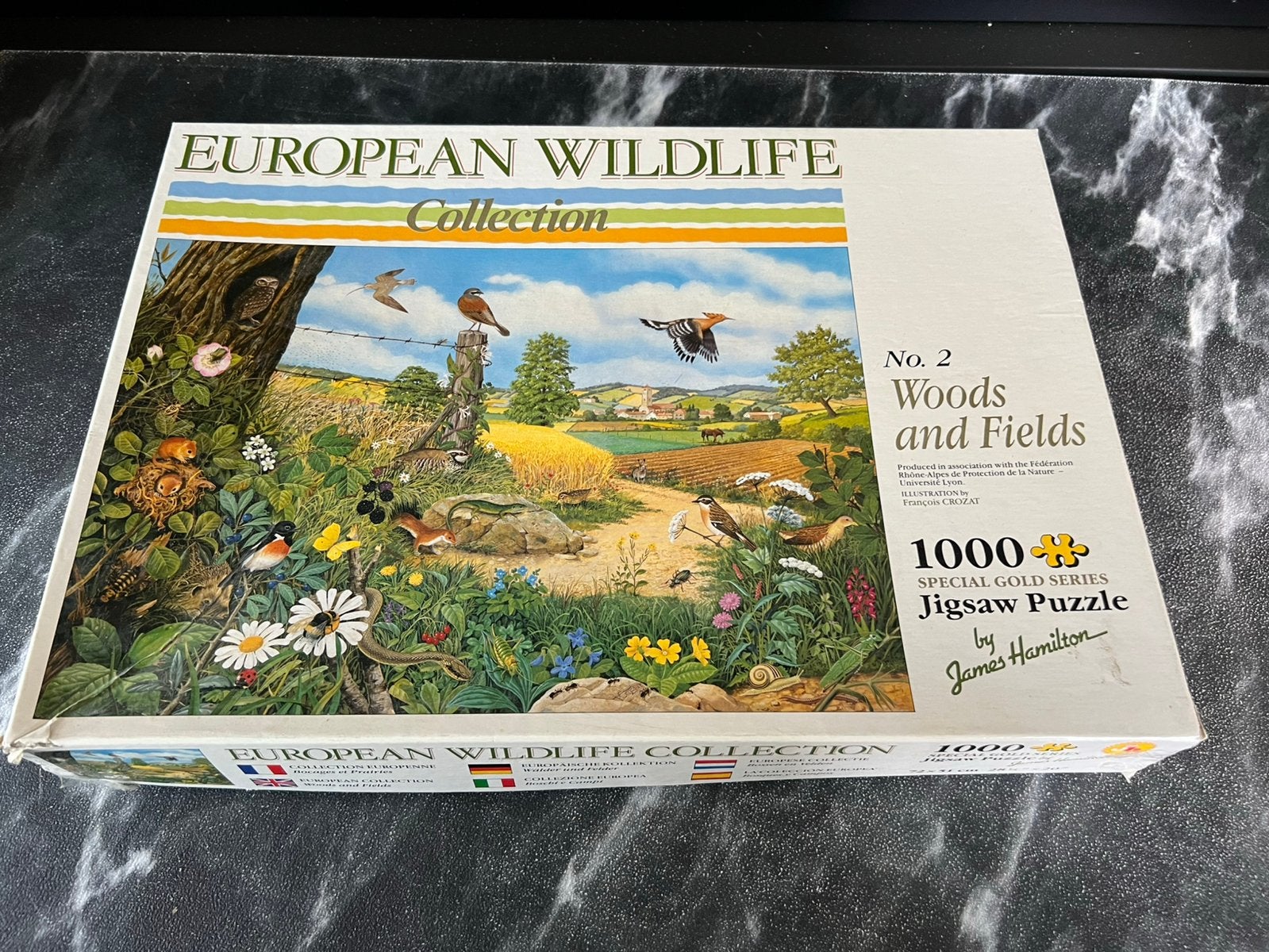 James Hamilton puzzel 1000 stukjes European Wildlife no 2, Ophalen of Verzenden, 500 t/m 1500 stukjes, Zo goed als nieuw