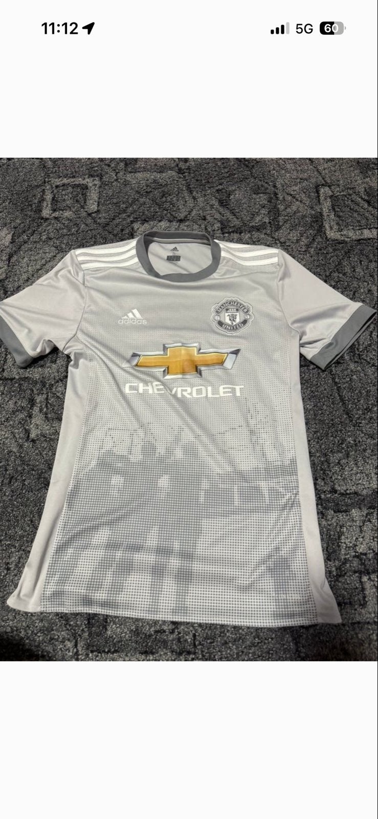 Manchester United Uitshirt Adidas Maat S, Ophalen, Zo goed als nieuw, Voetbal, Grijs