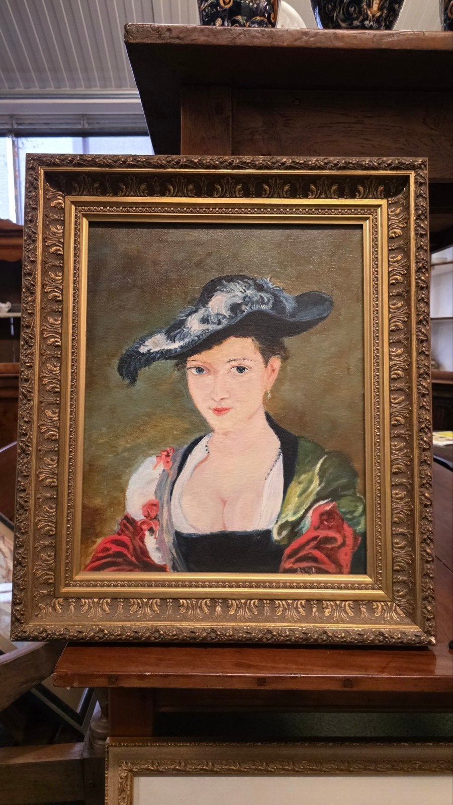 mooi antiek schilderij, Ophalen