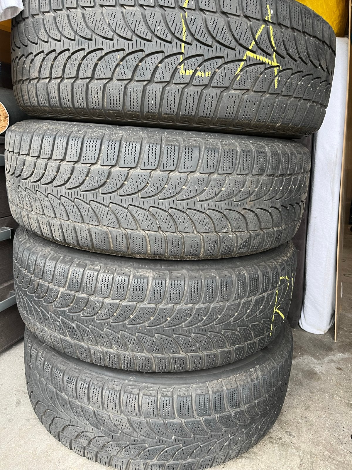 4 winterbanden met velgen voor Nissan Qashqai - 215/60R17, Auto-onderdelen, Banden en Velgen, Ophalen, 17 inch, Winterbanden, Band(en)