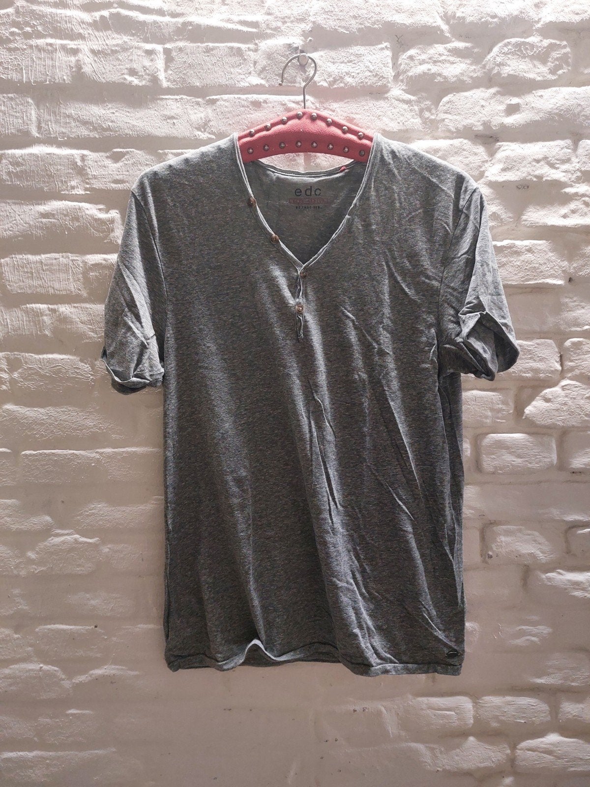 Esprit EDC T-shirt Maat M Grijs, Kleding | Heren, Zo goed als nieuw, Esprit, Grijs, Verzenden
