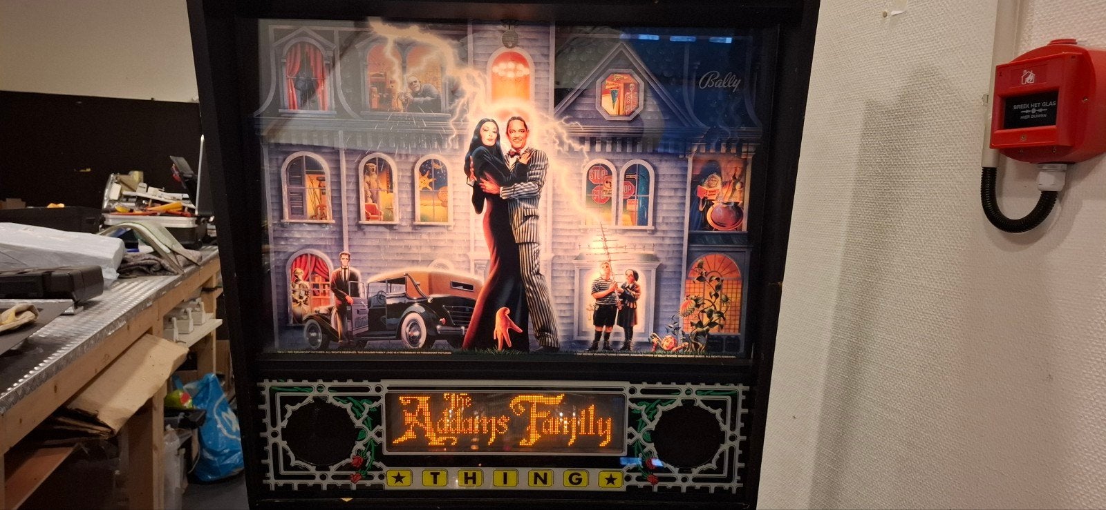Addams Family, Ophalen, Bally, Zo goed als nieuw, Dot-matrix
