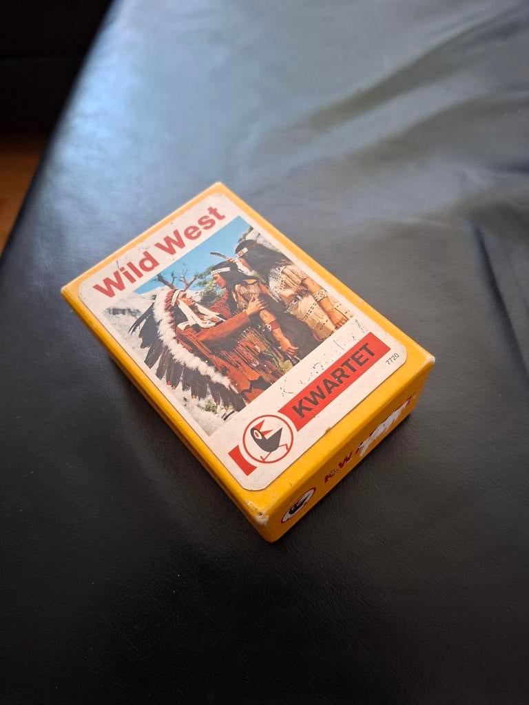 Oude Kwartet spel wild west, Verzamelen, Speelkaarten, Jokers en Kwartetten, Ophalen of Verzenden, Gebruikt, Kwartet(ten)