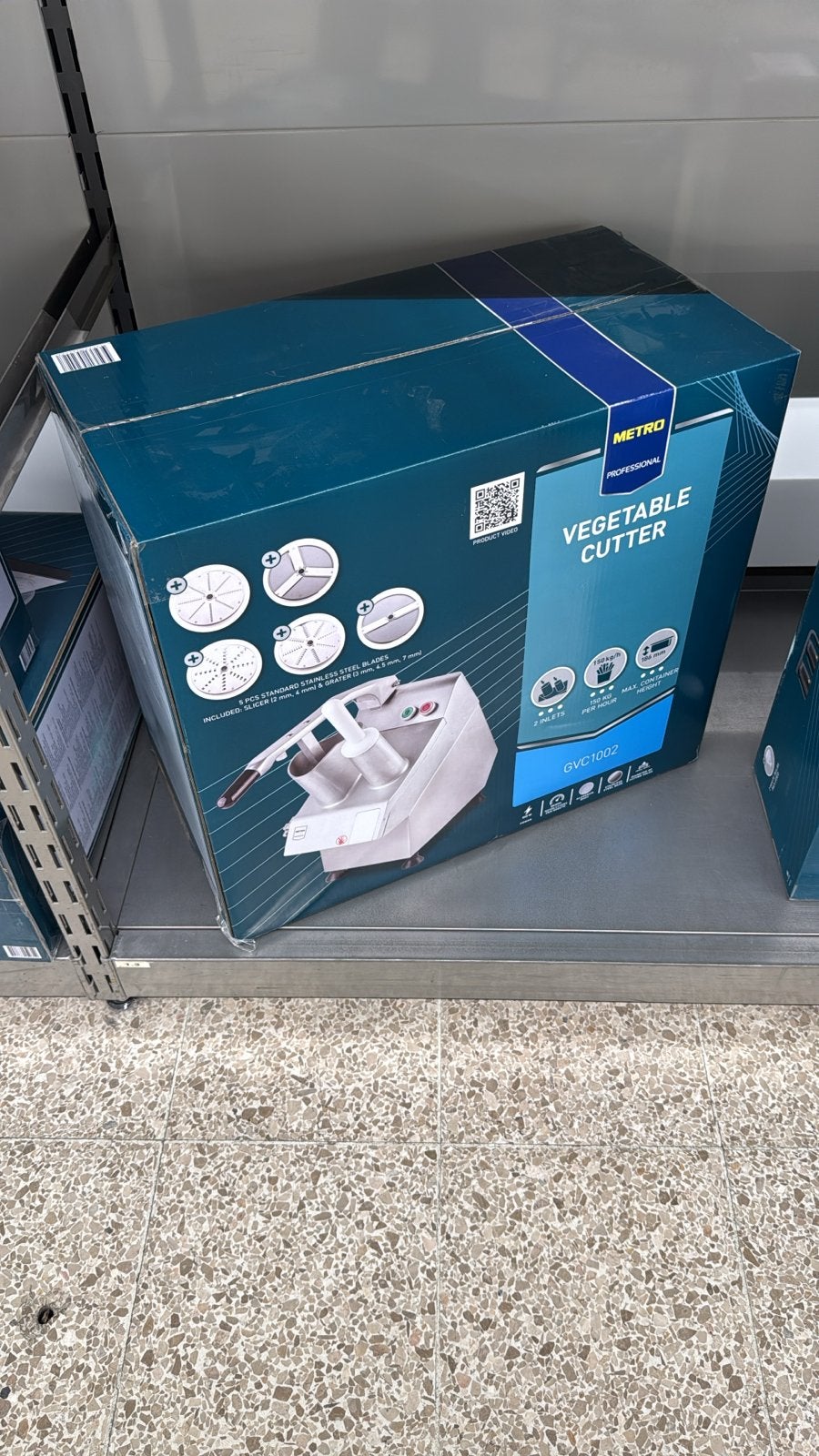 Metro Professional GVC-1002 Groentesnijder, Witgoed en Apparatuur, Keukenmixers, Nieuw, Minder dan 1 liter, 1 snelheid, Vaatwasserbestendig