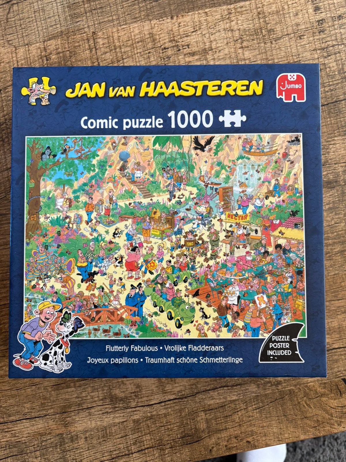 Jan van Haasteren puzzel 1000 stukjes vrolijke fladderaars, Ophalen of Verzenden, 500 t/m 1500 stukjes, Zo goed als nieuw