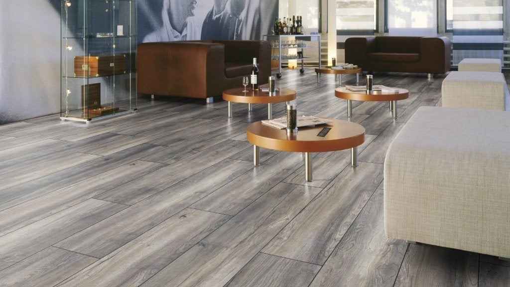 MY FLOOR HARBOUR GRIJS EIK 8 mm € 14,00 m2, 75 m² of meer, Nieuw, Ophalen of Verzenden, Zwart