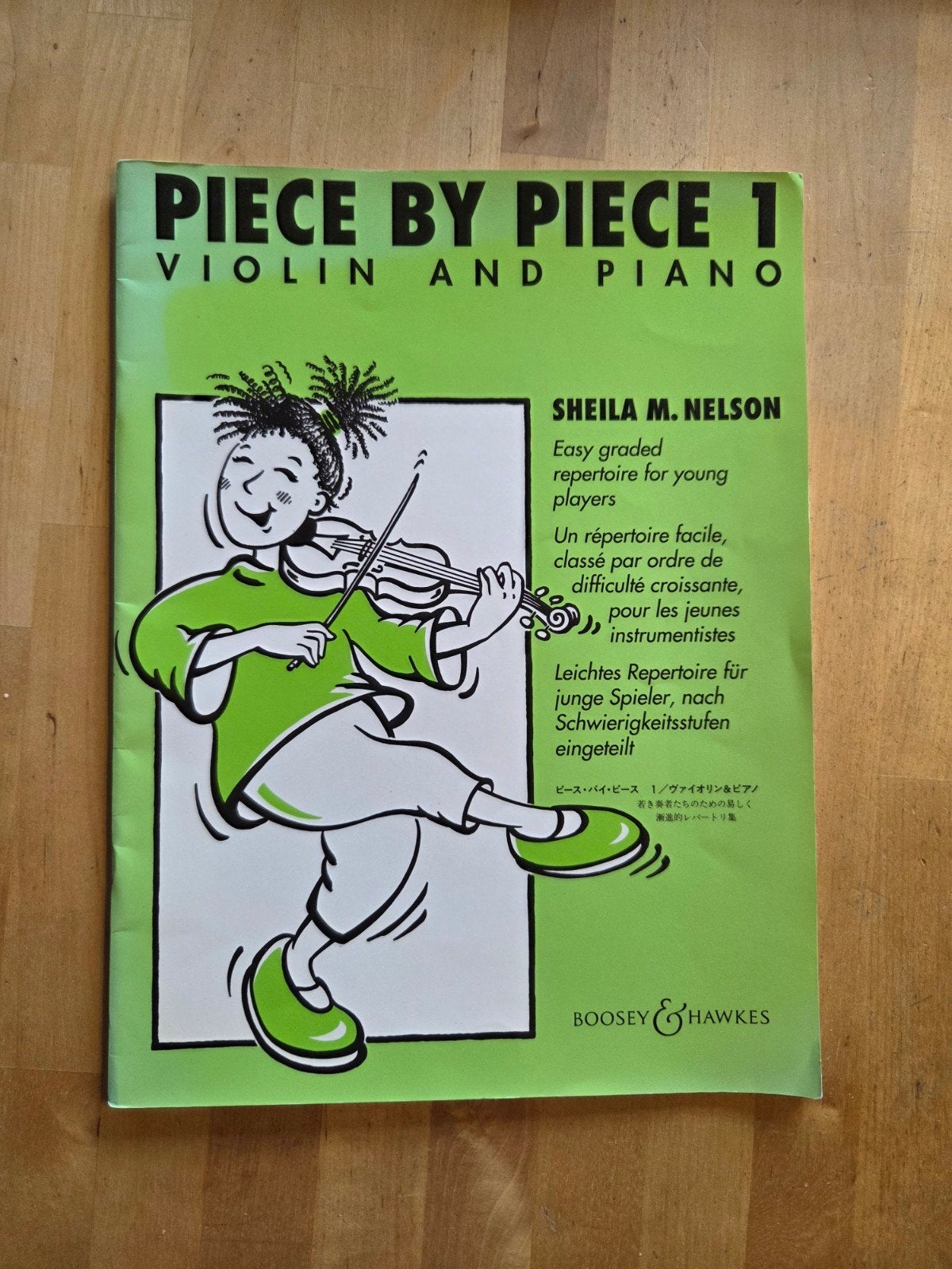Piece by Piece 1 Viool en Piano - Sheila M. Nelson, Muziek en Instrumenten, Klassiek, Les of Cursus, Ophalen of Verzenden, Zo goed als nieuw