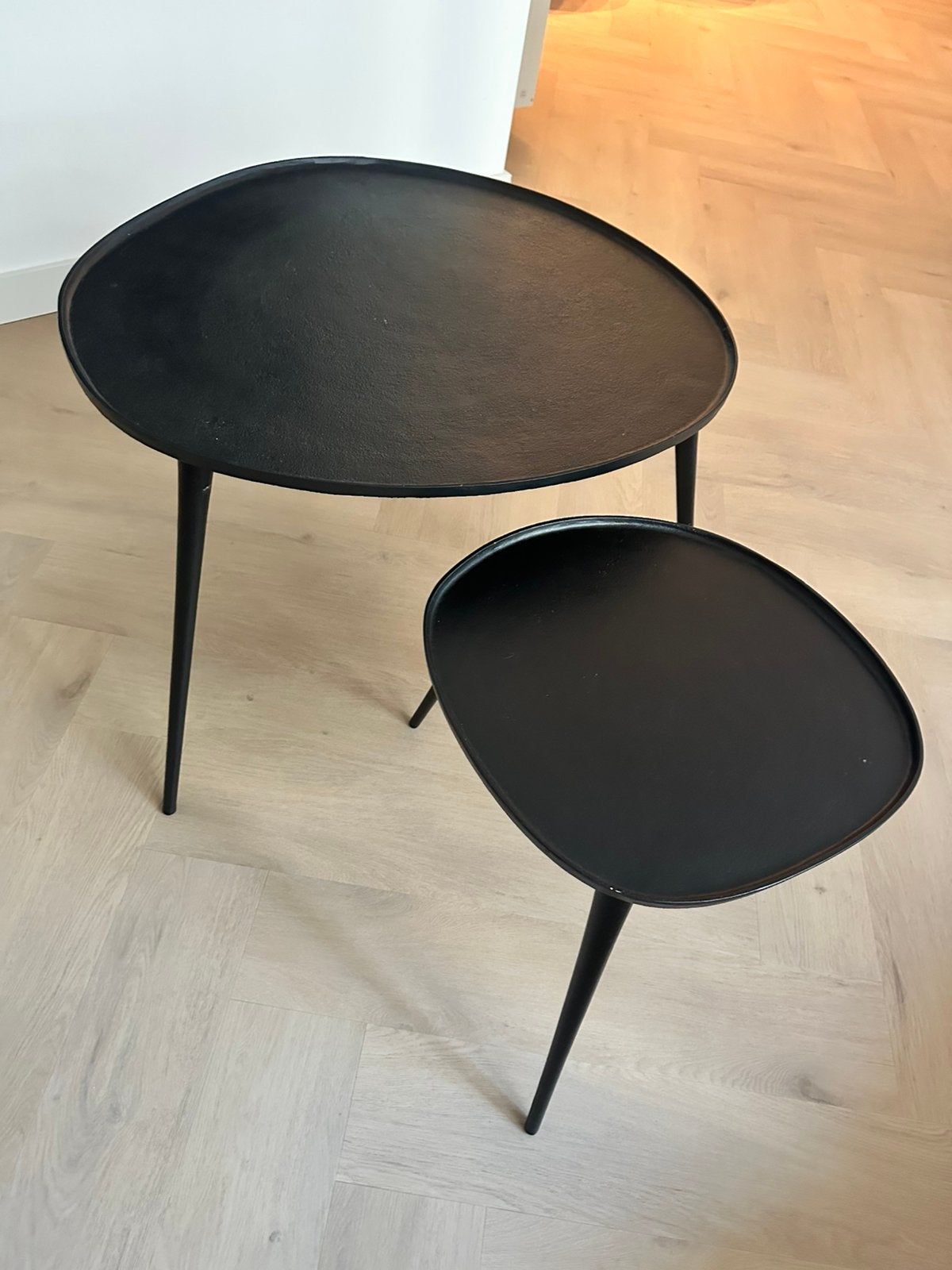 Set van 2 metalen tafels van Zara Home, Ophalen, Gebruikt