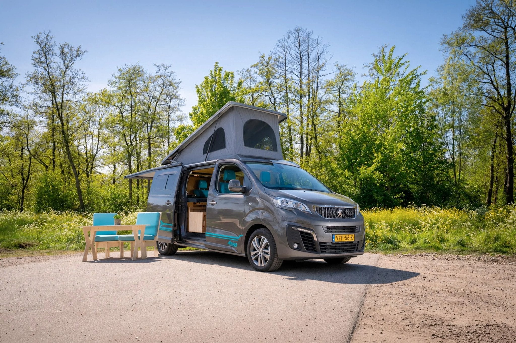 Peugeot Expert Amigo Camper (nieuw - diesel - 2 pers), Caravans en Kamperen, Campers, Tot en met 2, Bedrijf, Koelkast, 5 tot 6 meter