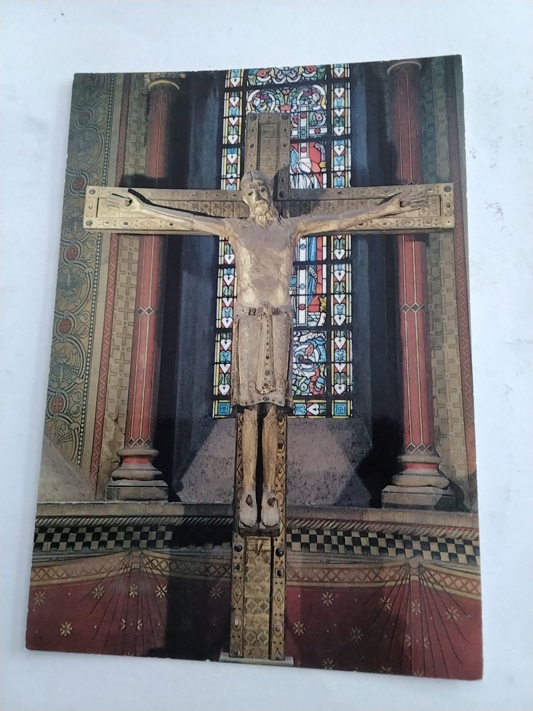 Ansichtkaart Toulouse Basilique Saint-Sernin Christusbeeld, Ophalen of Verzenden, 1960 tot 1980, Gelopen