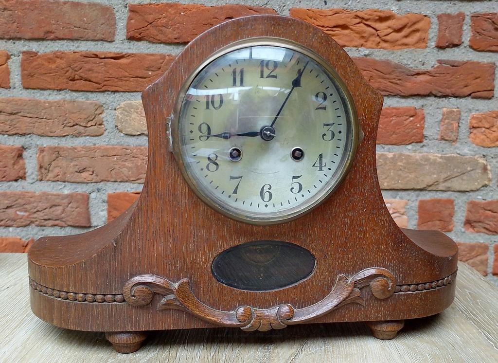ANTIEKE TAFELKLOK PENDULE, Ophalen of Verzenden