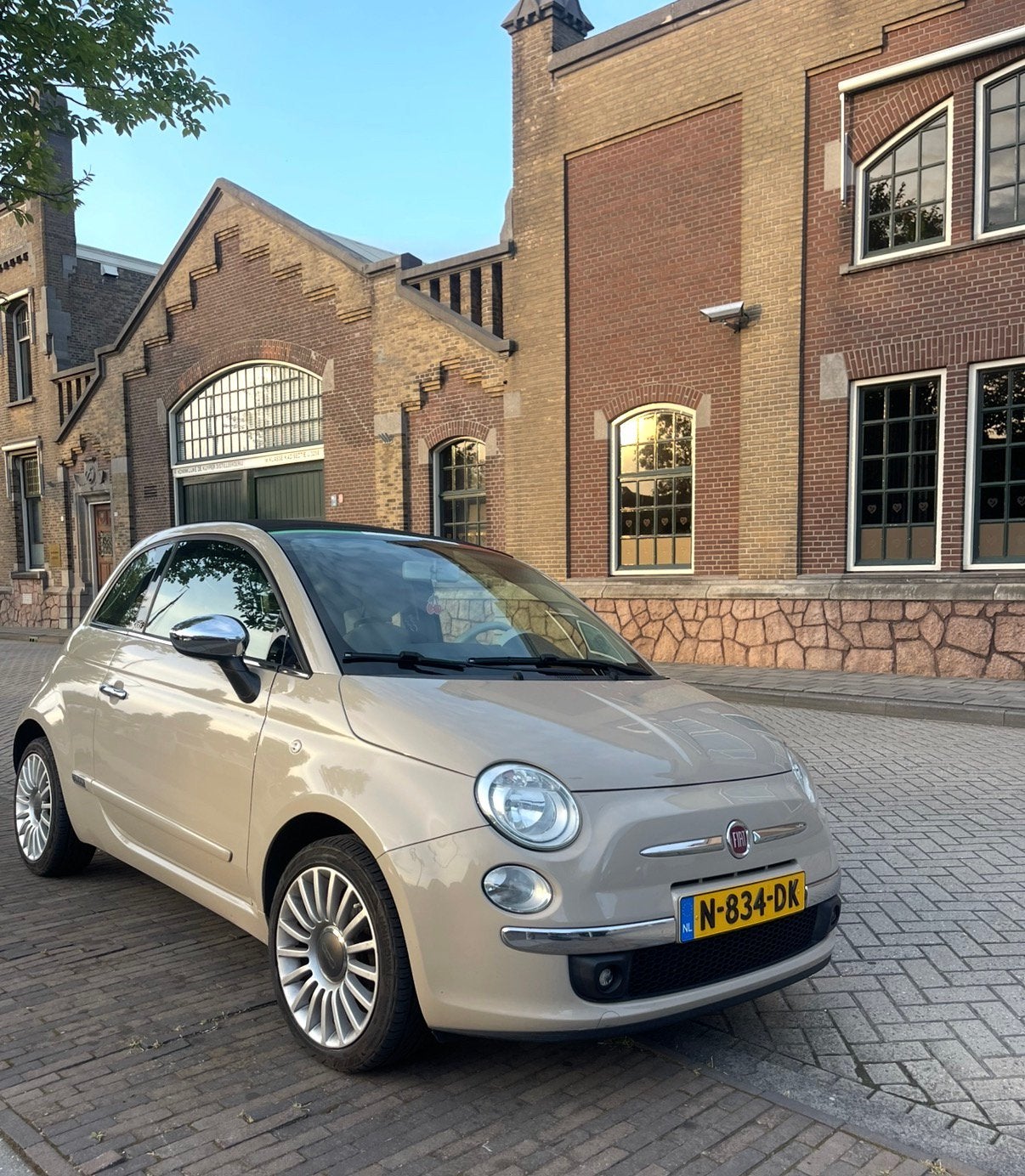 Fiat 500 1.2 C 2014 Bruin, Auto's, Fiat, Voorwielaandrijving, 4 cilinders, Bruin, Handgeschakeld