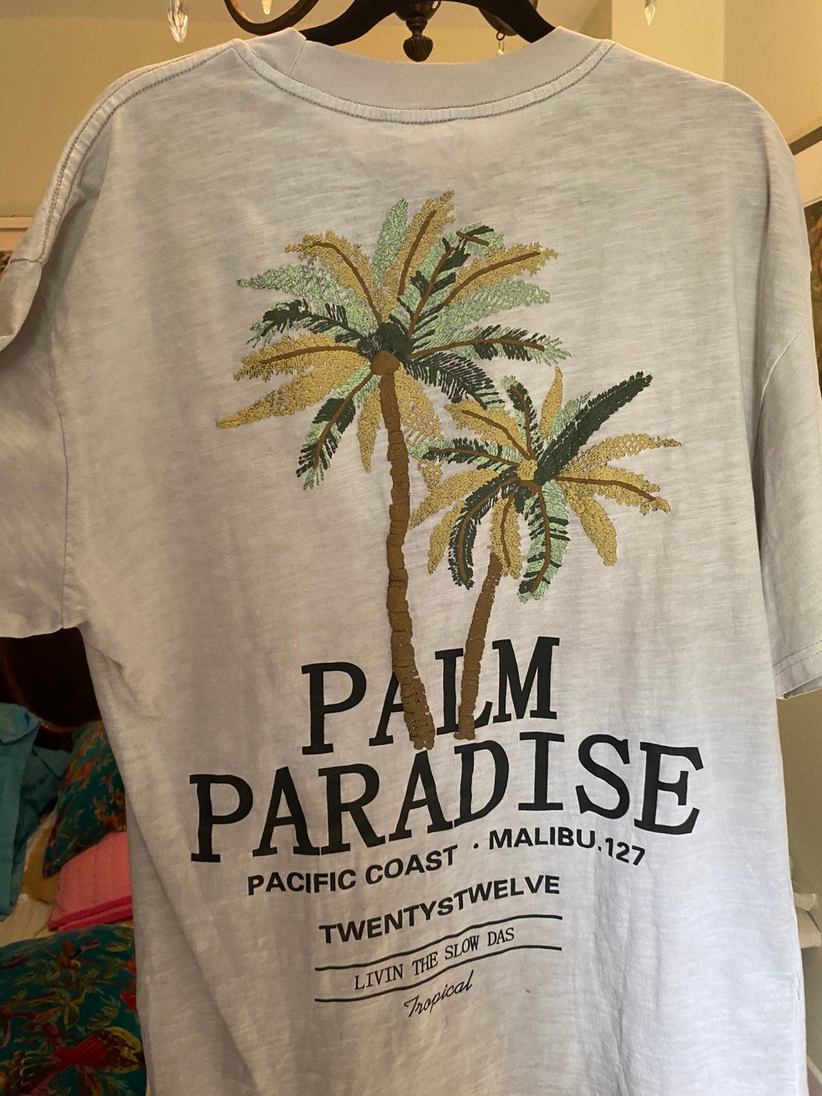 Foto 4 van T-shirt heren met patroon, oversize (1 stuk)