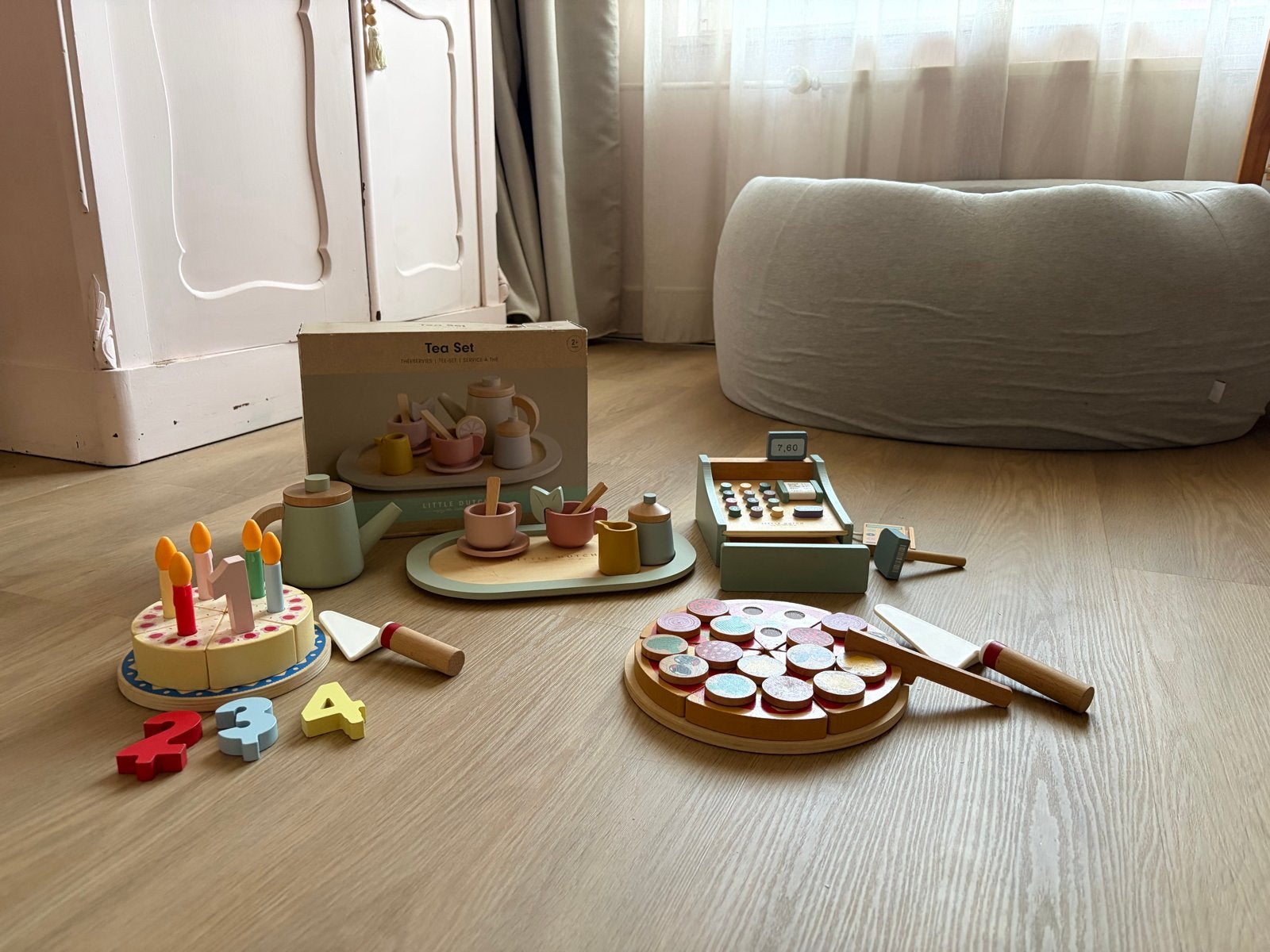 Little Dutch Houten Speelgoed: Theeservies, Taart, Pizza, Ka, Ophalen, Gebruikt, Overige typen
