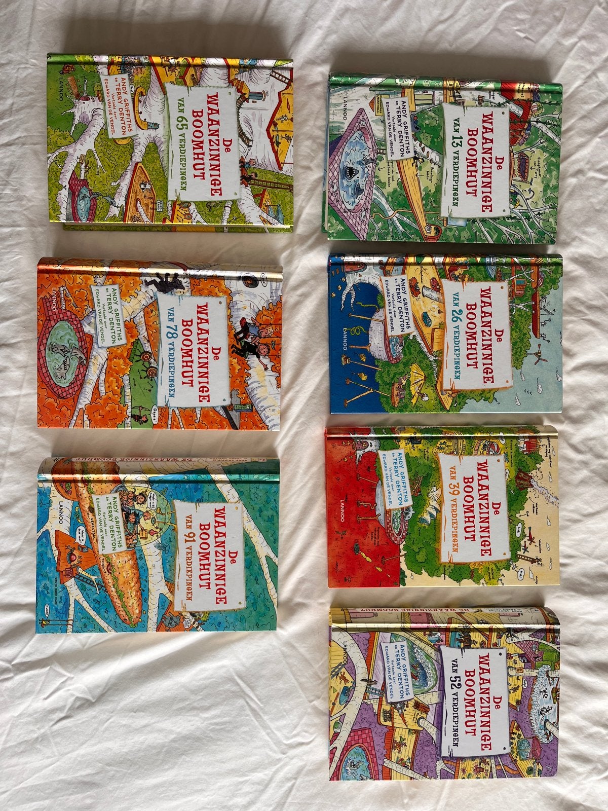 De Waanzinnige Boomhut serie 1 t/m 7 - Andy Griffiths, Ophalen of Verzenden, Gelezen, Fictie algemeen