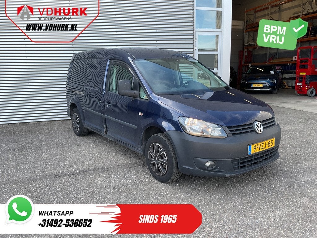 Volkswagen Caddy 1.6 TDI Maxi EXPORT APK-09-‘26/ Airco/ PD, Auto's, Bestelauto's, Bedrijf, Te koop, ABS, Airconditioning, Alarm