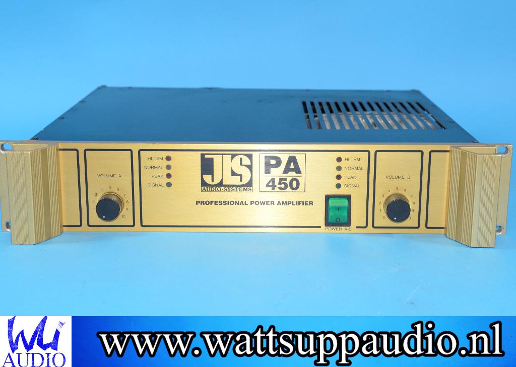 JIS Audio-Systems / Musicson PA450 2 kanaals versterker PRO