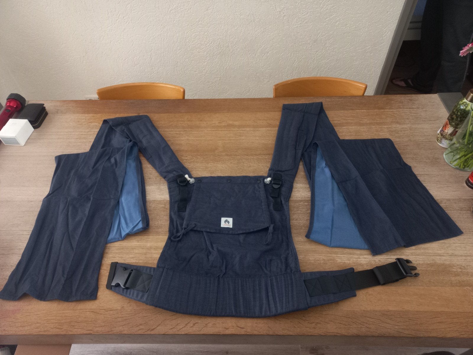 Limas Plus ergonomische halfbuckle baby/dreumes draagzak, Kinderen en Baby's, Babydragers en Draagdoeken, Overige merken, Buik of Rug