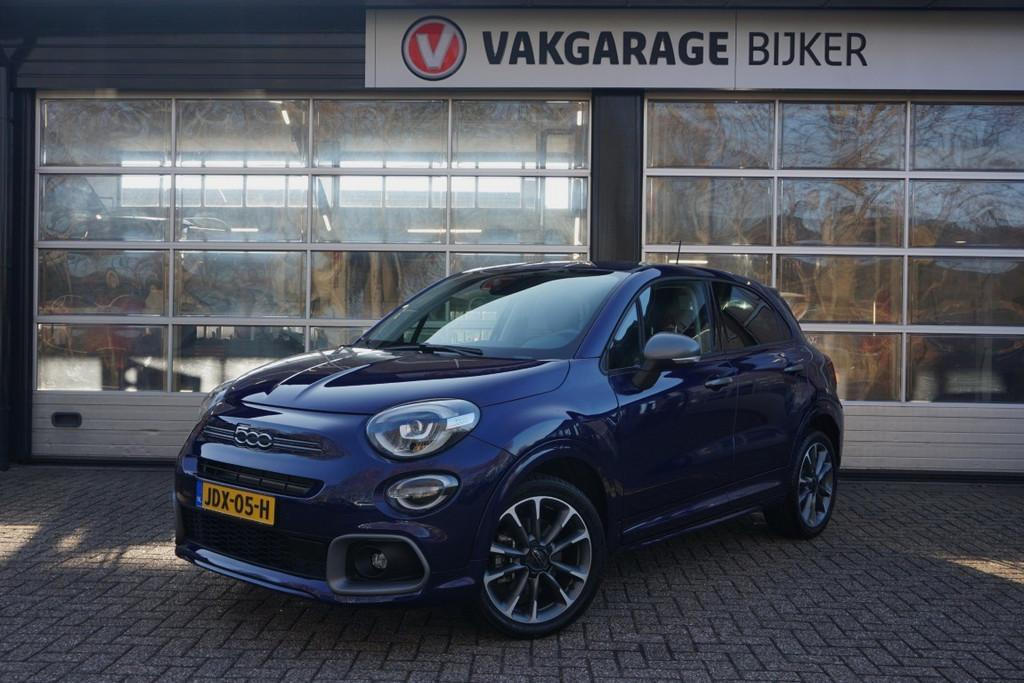 Fiat 500X 1.5 Hybrid Sport (bj 2024, automaat), Auto's, Fiat, Gebruikt, Euro 6, 4 cilinders, Blauw