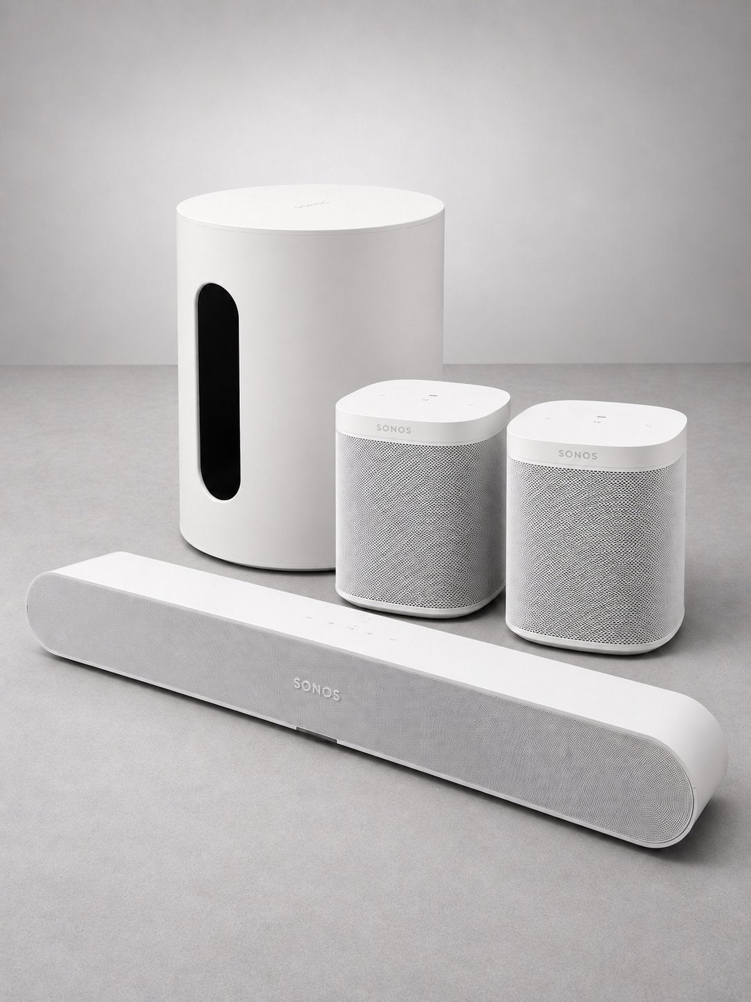 Complete Sonos-set wit | Ray + Sub Mini + 2x One SL Gen 2