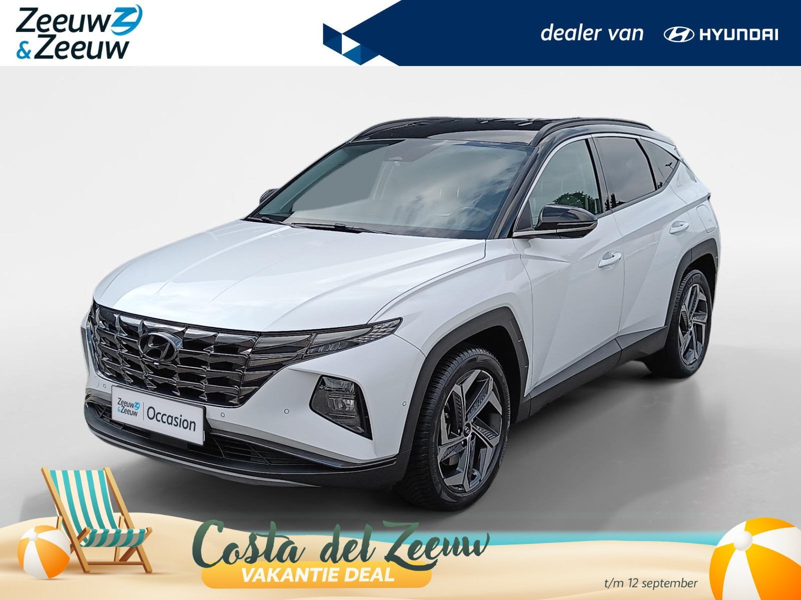 Hyundai Tucson 1.6 T-GDI HEV Premium | Apple Carplay/Android, 12 maanden, Euro 6, 4 cilinders, 1650 kg