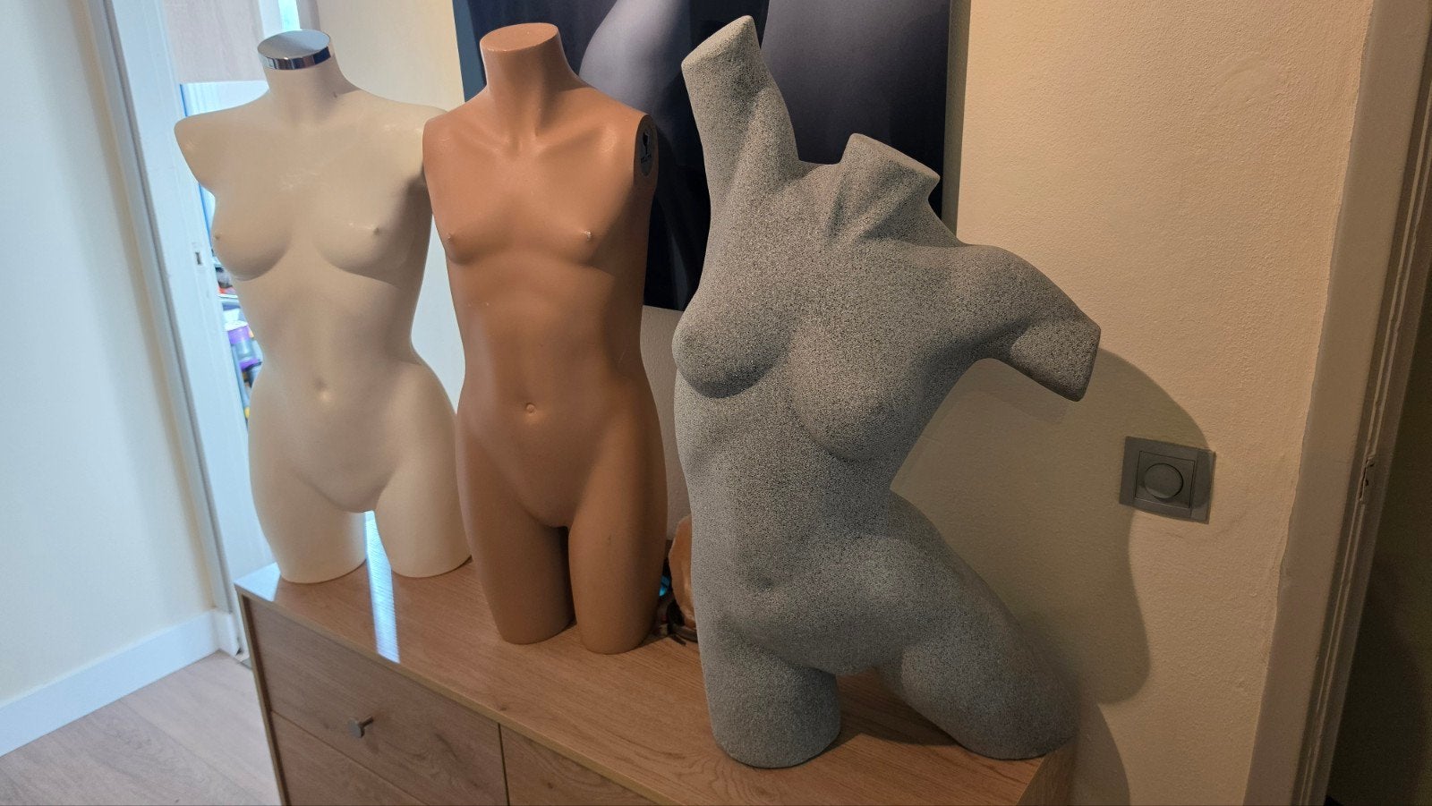 6 dames torso's voor kunst of deco. Koopje!, Ophalen