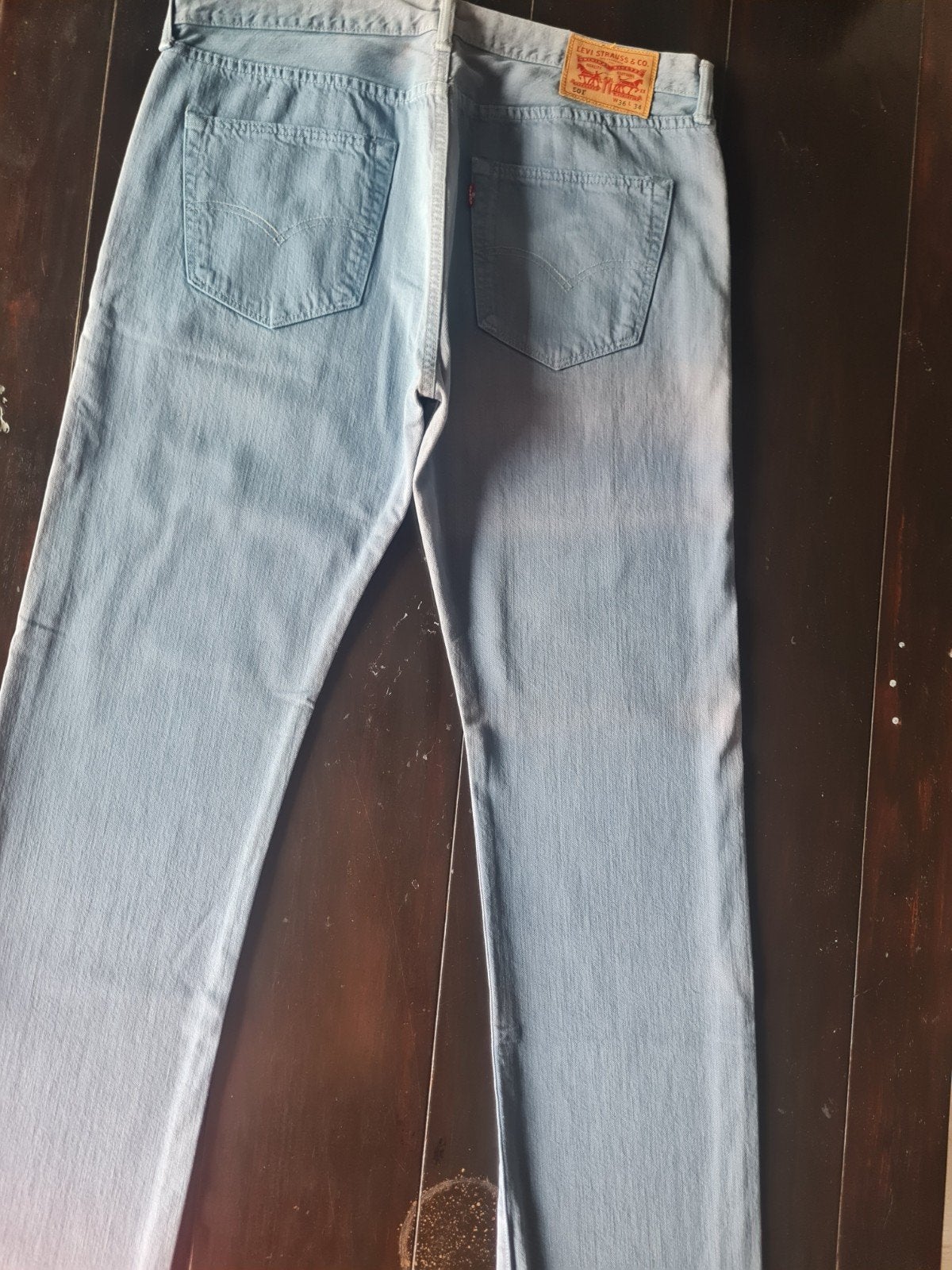 ZGAN CLASSIC LEVI STRAUSS 501 STRAIGHT FIT JEANS SIZE 36/34, W36 - W38 (confectie 52/54), Blauw, Ophalen of Verzenden, Zo goed als nieuw