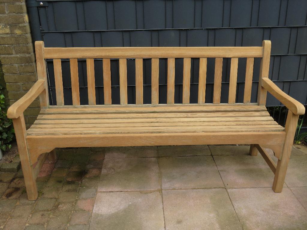 Teak and garden teakhouten tuinbank Clinton 152 cm, Ophalen, Gebruikt, Teakhout