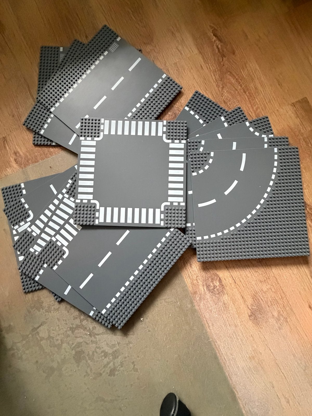 Lego stad wegen set: kruispunt, bochten, T-splitsingen, rech, Verzenden, Gebruikt, Overige merken